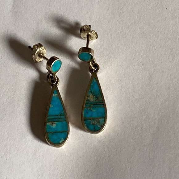 Rick Tolino Earrings Navajo Sterling Silver 925 - Picture 11 of 15